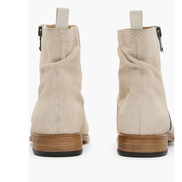 NWOT: John Varvatos Slouchy Zip Boot in China White main image 12